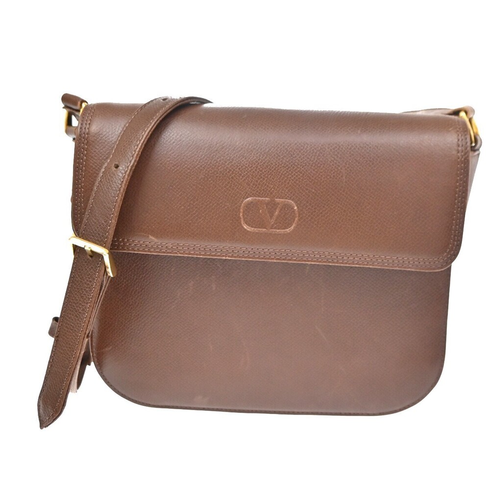 Valentino Garavani VLTN Flap Clutch Leather